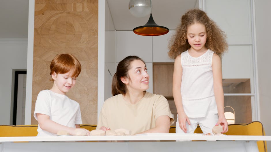 Children playing in nurturing daycare setting